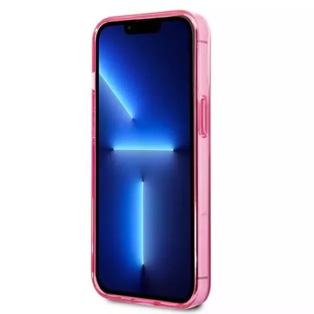 Karl Lagerfeld KLHCP13LTGKCP iPhone 13 Pro / 13 6,1  hardcase różowy/pink Gradient Ikonik Karl & Choupette 4