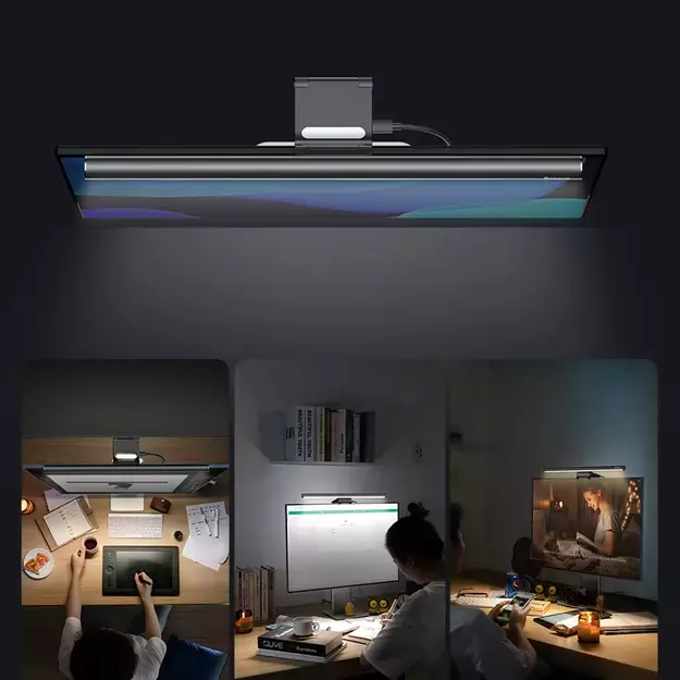 Baseus i-wok2 LED lamp for desktop monitor screen lighting black (DGIW000101) 17