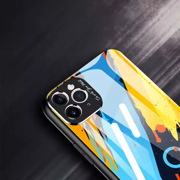 Color Glass Case Durable Cover with Tempered Glass Back and camera cover iPhone 11 Pro Max pattern 1 19