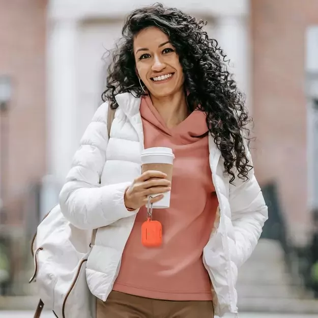 Tech-Protect Silicone Hook Case for Apple AirPods Pro 1 / 2 - Orange 12