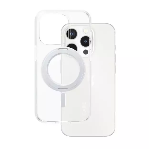 CARE by PanzerGlass Kickstand Case MagSafe for iPhone 15 Pro - silver 1