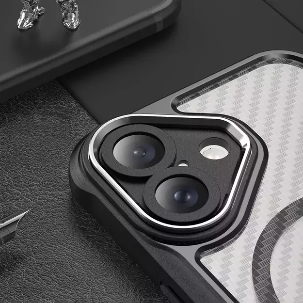 Leading Series MagSafe Silicone Case for iPhone 16 Plus - Black 4