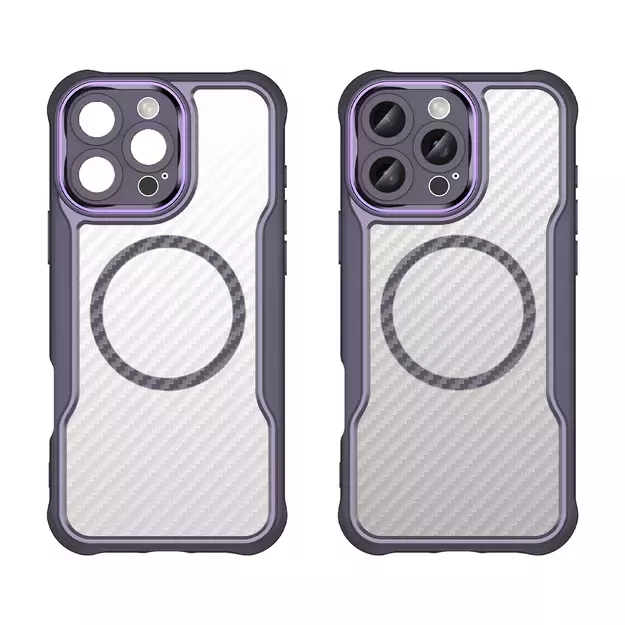 Leading Series MagSafe Silicone Case for iPhone 16 Pro Max - Purple 1