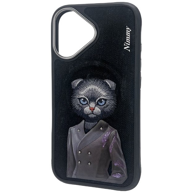 Nimmy Magnetic fashion cute pet MagSafe case for iPhone 16 - black 2