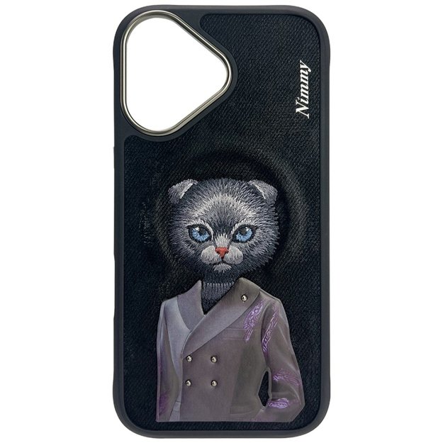 Nimmy Magnetic fashion cute pet MagSafe case for iPhone 16 - black 1