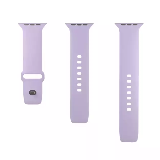 Puro Icon Silicone Strap for Apple Watch 42 / 44 / 45 / 49 mm - Lavender (2 pcs.) 4