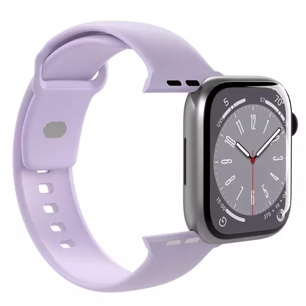 Puro Icon Silicone Strap for Apple Watch 42 / 44 / 45 / 49 mm - Lavender (2 pcs.) 3