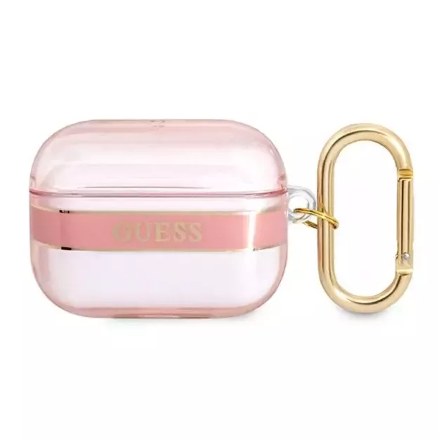 Guess GUAPHHTSP AirPods Pro cover pink/pink Strap Collection