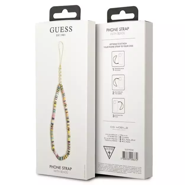 Guess pendant GUSTPEAM Phone Strap multicolor/multicolor Heishi Beads 4