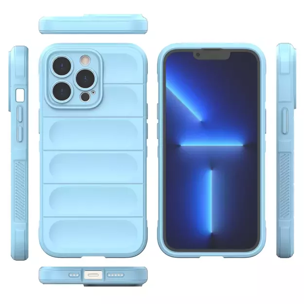 Magic Shield Case for iPhone 13 Pro flexible armored cover light blue 7