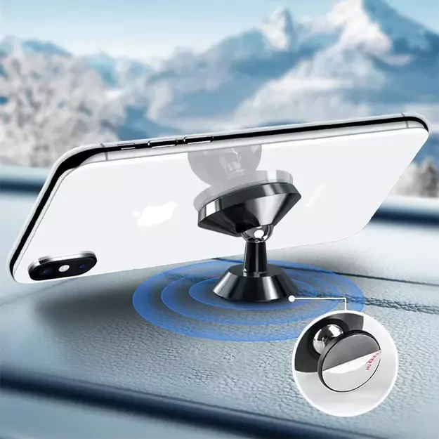 Wozinsky Magnetic Car Dashboard 360 Self-adhesive Black (WMH-05) 1