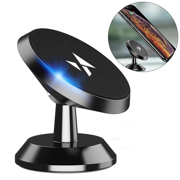 Wozinsky Magnetic Car Dashboard 360 Self-adhesive Black (WMH-05) 1
