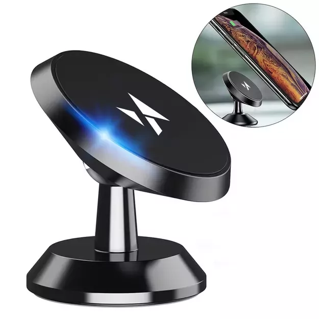 Wozinsky Magnetic Car Dashboard 360 Self-adhesive Black (WMH-05) 2