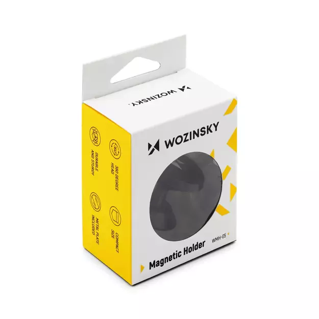 Wozinsky Magnetic Car Dashboard 360 Self-adhesive Black (WMH-05) 5