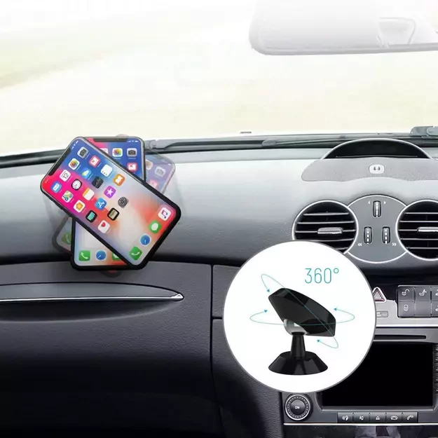 Wozinsky Magnetic Car Dashboard 360 Self-adhesive Black (WMH-05) 22