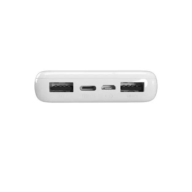 Powerbank Puro White 10000mAh 12W 2xUSB-A + USB-C - white 2
