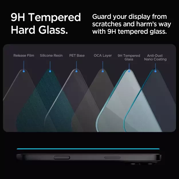 Spigen Glas.tR EZ Fit tempered glass for iPhone 16 Pro Max - 2 pcs. 5