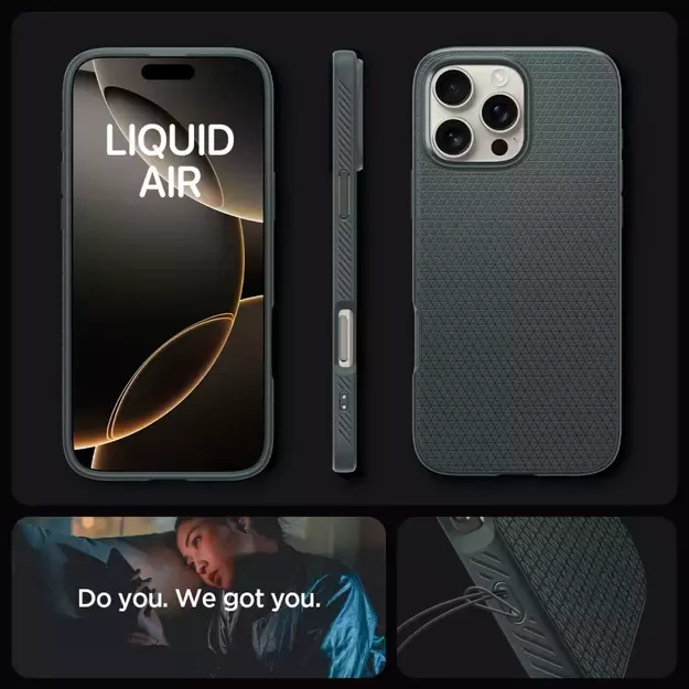 Spigen Liquid Air Case for iPhone 16 Pro Max - Green 6