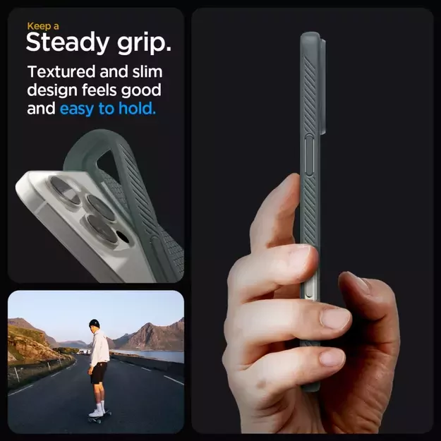 Spigen Liquid Air Case for iPhone 16 Pro Max - Green 3