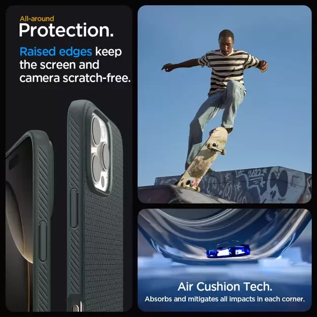 Spigen Liquid Air Case for iPhone 16 Pro Max - Green 4