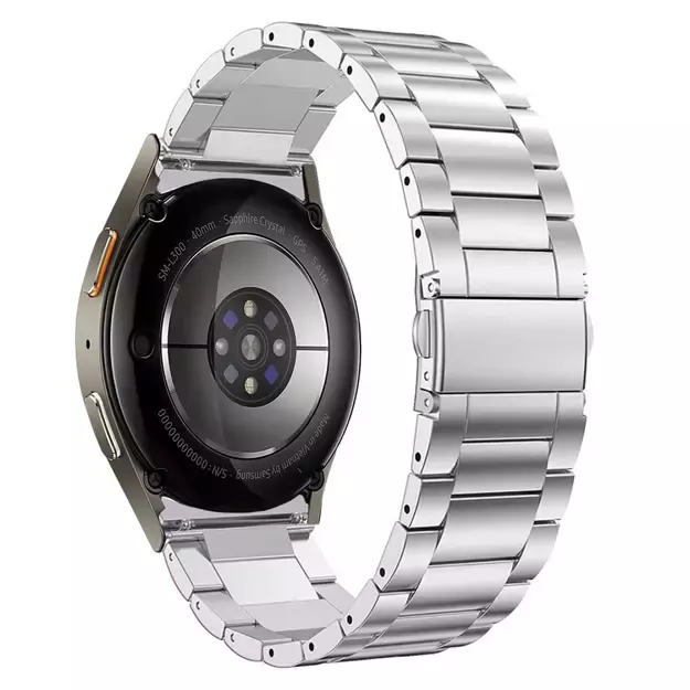 Tech-Protect Stainless Strap for Samsung Galaxy Watch 4 / 5 / 5 Pro / 6 / 7 / FE - Silver 1