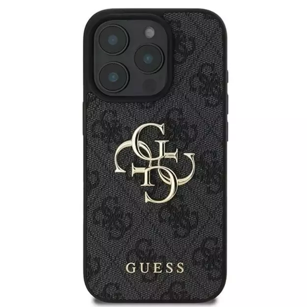 Guess 4G Big Logo iPhone 16 Pro Case - Black 8