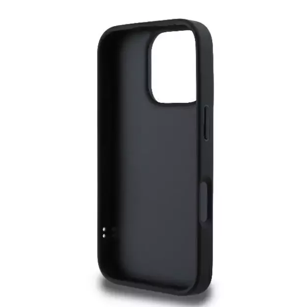 Guess Quilted Metal Logo iPhone 16 Pro Case - Black 13