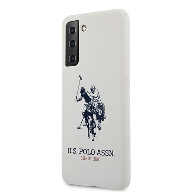 US Polo USHCS21MSLHRWH S21+ G996 biały/white Silicone Logo 1