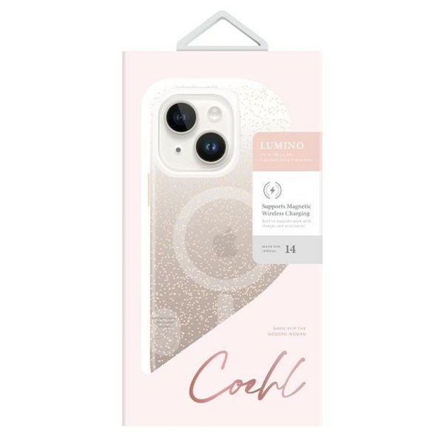 Uniq Coehl Lumino case for iPhone 14 Plus - gold 3