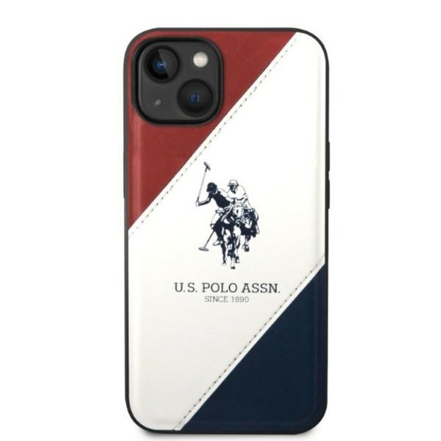 US Polo USHCP14MPSO3 iPhone 14 Plus 6.7&quot  white/white Tricolor Embossed 2