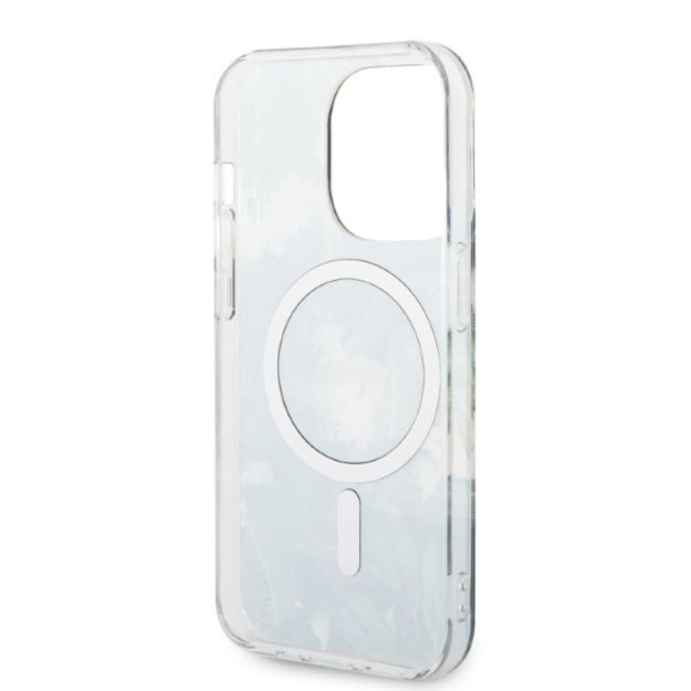 Set Guess GUBPP14XHJEACSA Case+ Charger iPhone 14 Pro Max 6.7  green/green hard case Jungle MagSafe 6