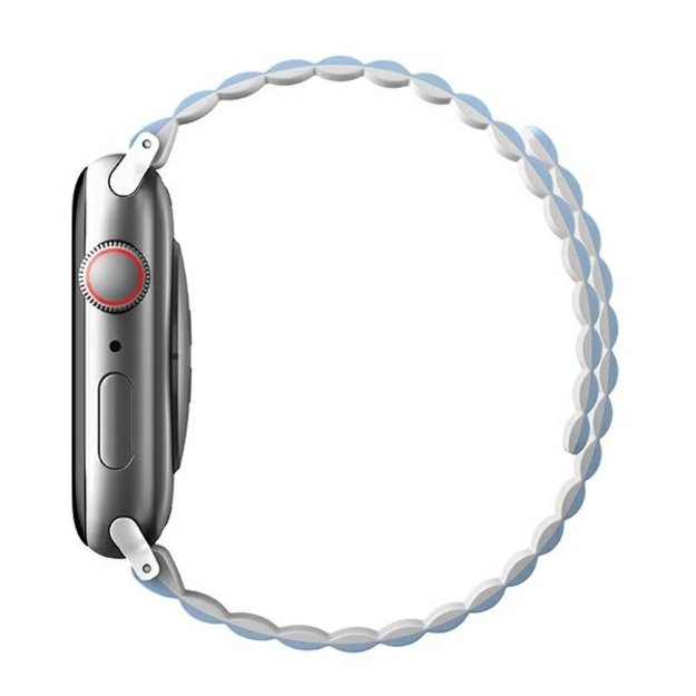 Uniq Revix strap for Apple Watch 1/2/3/4/5/6/7/8/SE/SE2/Ultra 42/44/45/49mm - white and blue 4