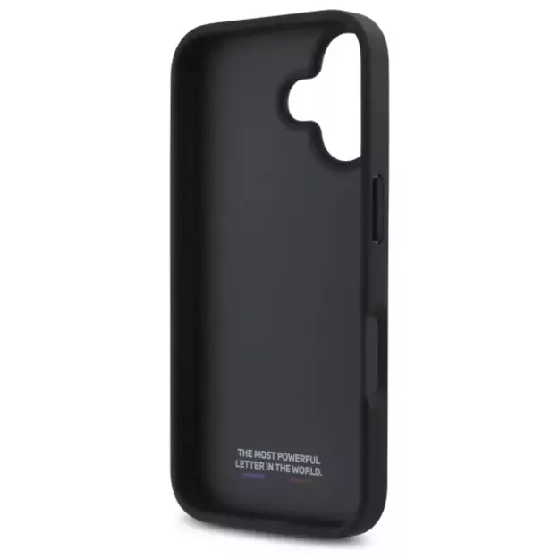 BMW M Perforated Tricolor Detail Line iPhone 16 Case - Black 13