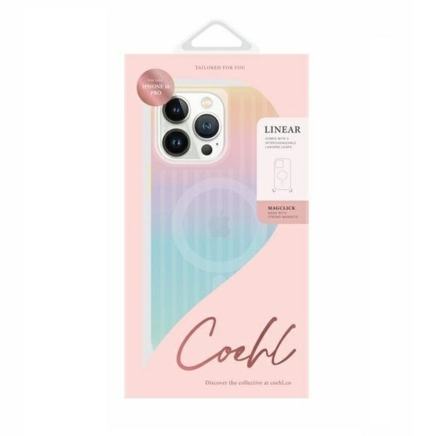 Uniq Coehl Linear Magnetic Charging Case for iPhone 16 Pro - Iridescent 4
