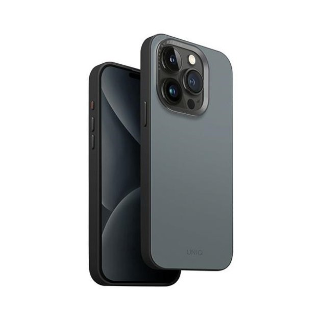 Uniq Lyden DS iPhone 15 Pro 6.1&quot  Magclick Charging case blue-black/washed blue-black