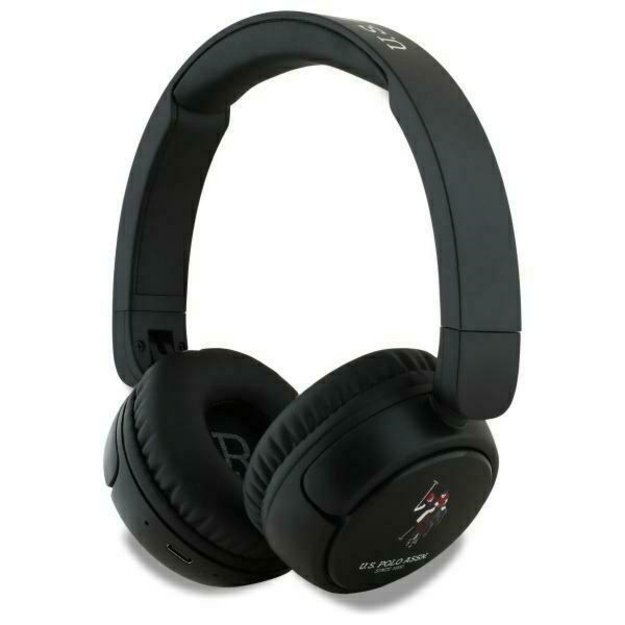 US Polo Bluetooth Headphones USHPV6PUNK Black/Black DH Color Logo