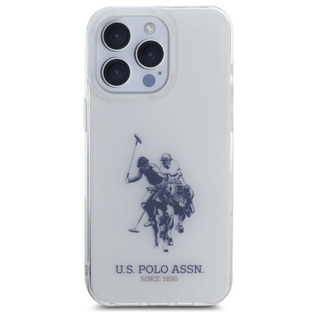 US Polo USHCP15XTPUHRBH iPhone 15 Pro Max 6.7&quot  white Shiny Big Logo 2