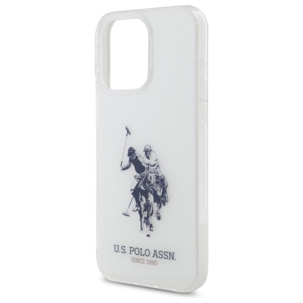US Polo USHCP15XTPUHRBH iPhone 15 Pro Max 6.7&quot  white Shiny Big Logo 5