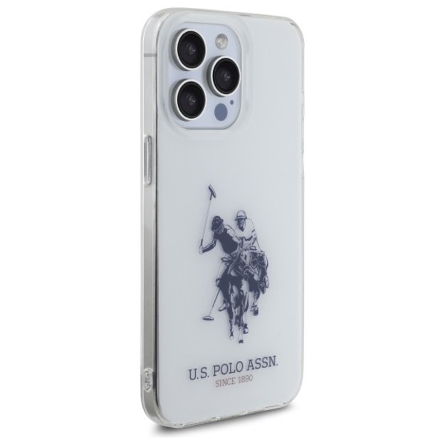 US Polo USHCP15XTPUHRBH iPhone 15 Pro Max 6.7&quot  white Shiny Big Logo 3