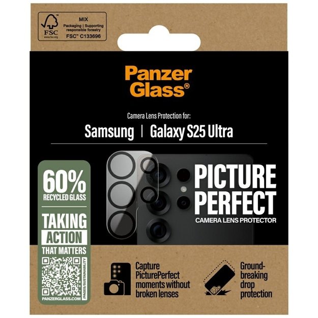 PanzerGlass PicturePerfect Lens Protector Tempered Glass for Samsung Galaxy S25 Ultra 3