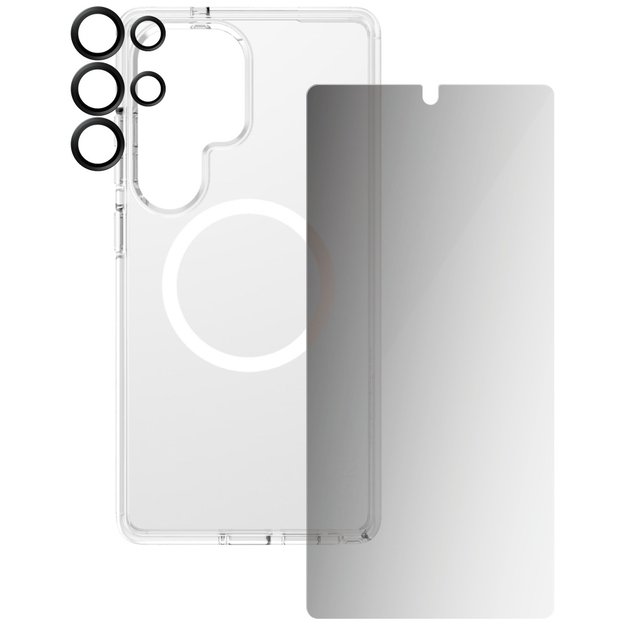 CARE by PanzerGlass Flagship 3in1 Case + Privacy Glass + Lens for Samsung Galaxy S25 Ultra 2