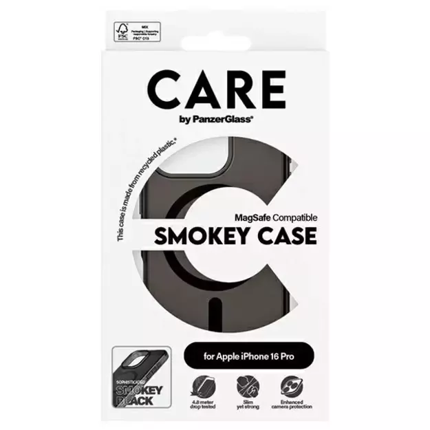 CARE by PanzerGlass Flagship Case iPhone 16 Pro 6.3&quot &quot  smoke/smokey MagSafe 1350 6