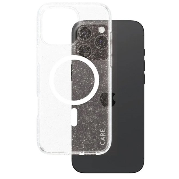 CARE by PanzerGlass Flagship Star Lit Case iPhone 16 Pro Max 6.9&quot  white/white MagSafe 1344 3