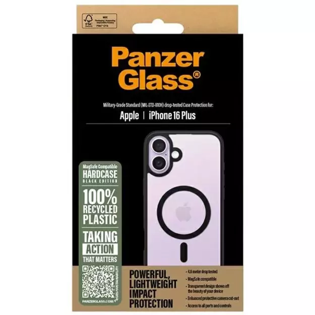 PanzerGlass HardCase iPhone 16 Plus 6.7&quot  black/black MagSafe 1303 6