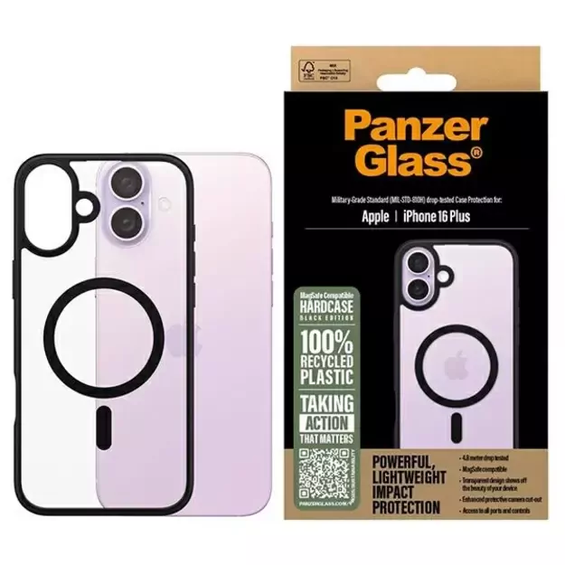 PanzerGlass HardCase iPhone 16 Plus 6.7&quot  black/black MagSafe 1303