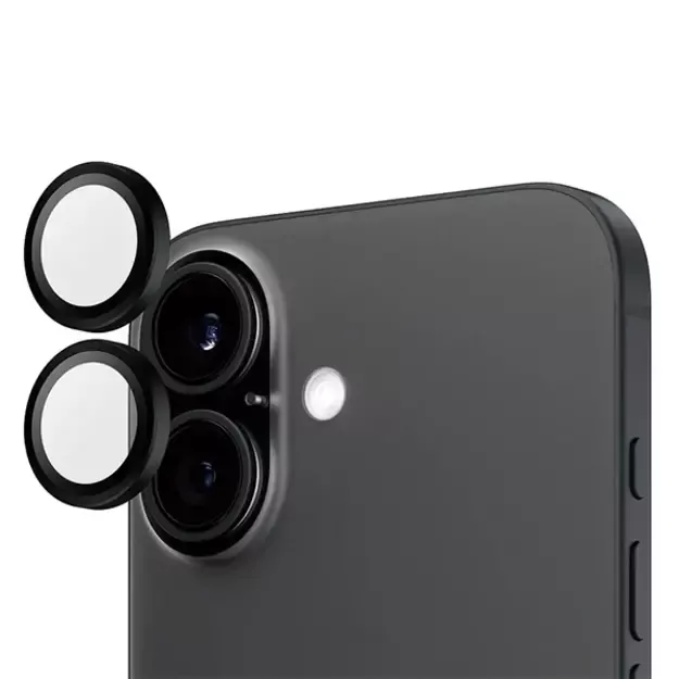 PanzerGlass Hoops Black Lens Protector iPhone 16 6.1&quot  / 16 Plus 6.7&quot  1283 6