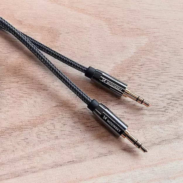 Wozinsky universal mini jack cable 2x AUX cable 1.5 m black 10