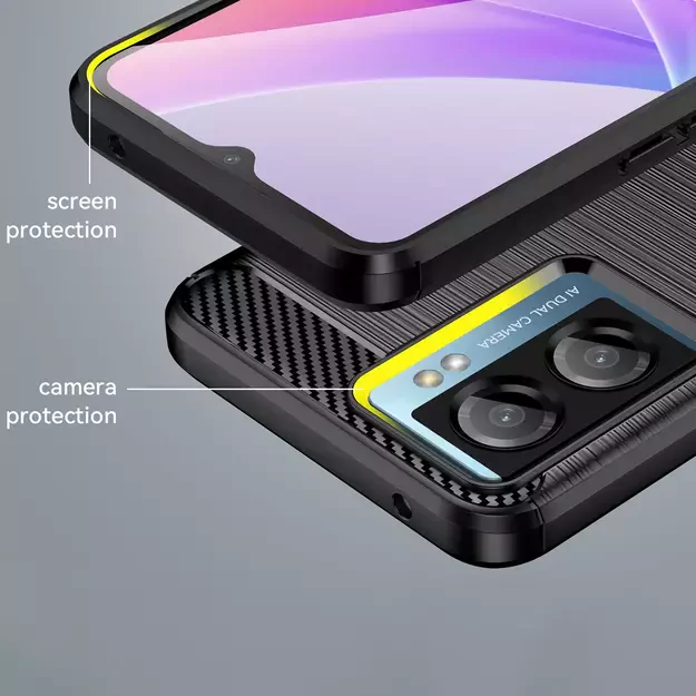 Carbon Case for Xiaomi Poco F4 5G flexible silicone carbon cover black 8