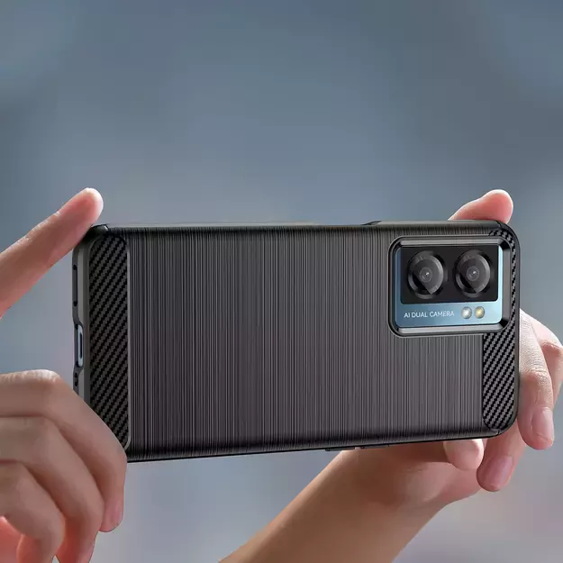 Carbon Case for Xiaomi Poco F4 5G flexible silicone carbon cover black 7