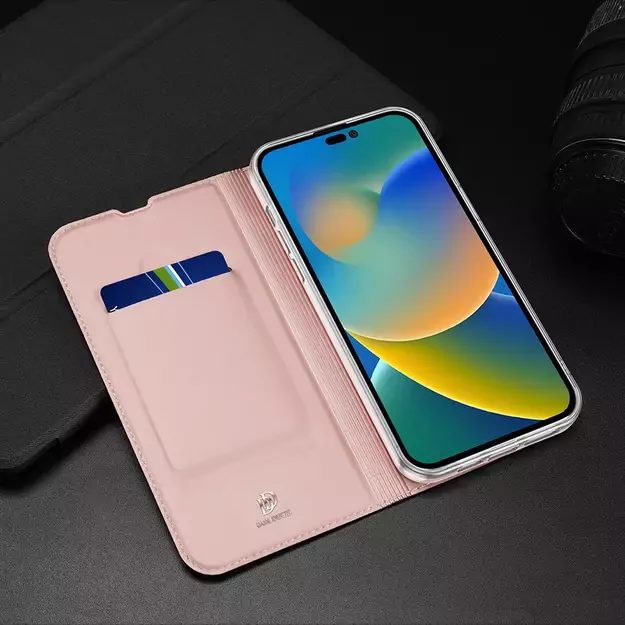 Dux Ducis Skin Pro holster cover flip cover for iPhone 14 Pro pink 42